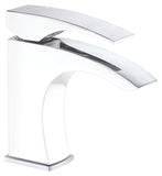 Dawn? Single-lever lavatory faucet, Chrome & White (Standard pull-up drain with lift rod D90 0010C included)