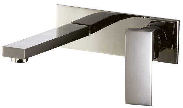 Dawn? Wall Mounted Single-lever Concealed Washbasin Mixer, Brushed Nickel