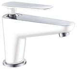 Dawn? Single-lever lavatory faucet, Chrome & White (Standard pull-up drain with lift rod D90 0010C included)