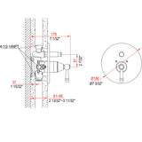 Dawn? Pressure Balancing Diverter Valve Trim