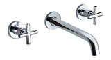Dawn? Wall Mounted Double-handle Concealed Washbasin Mixer, Chrome