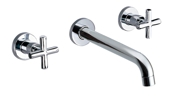Dawn? Wall Mounted Double-handle Concealed Washbasin Mixer, Chrome