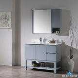 Monaco 42" Left Vanity Set with Mirror and Wall Cabinet