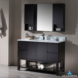 Monaco 48" Vanity Set with Mirror and Wall Cabinets