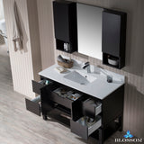 Monaco 48" Vanity Set with Mirror and Wall Cabinets