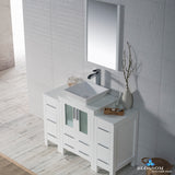 Sydney 48" Vanity Set with Vessel Sink and Double Side Cabinets