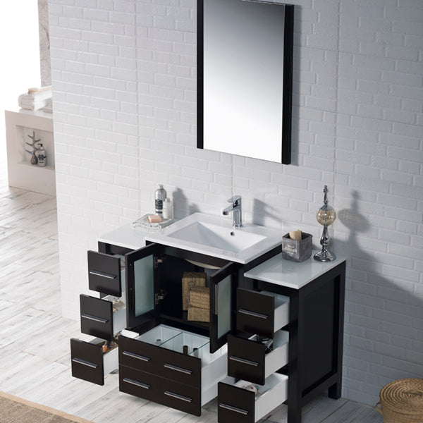 Sydney 48" Vanity Set with Double Side Cabinets