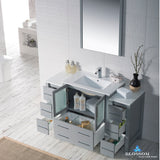 Sydney 54" Vanity Set with Double Side Cabinets