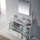 Sydney 60" Vanity Set with Double Side Cabinets