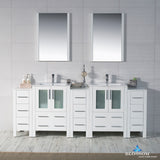 Sydney 84" Vanity Set with Double Side Cabinets