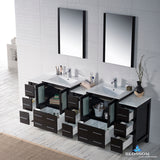 Sydney 84" Vanity Set with Double Side Cabinets