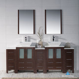 Sydney 84" Vanity Set with Vessel Sink and Double Side Cabinets