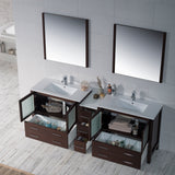 Sydney 84" Double Vanity Set with Mirrors