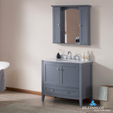 Rome 36" Vanity Set with Mirror and Wall Cabinets