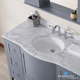 Rome 48" Vanity Set with Mirror and Wall Cabinets