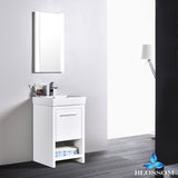 Milan 20" Vanity Set with Mirror