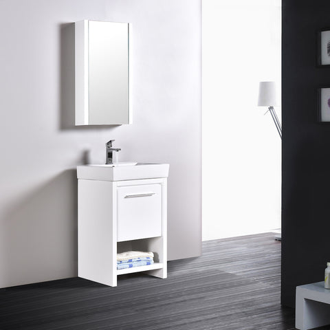 Milan 20" Vanity - Glossy White