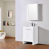 Milan 24" Vanity - Glossy White