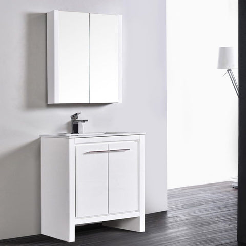 Milan 30" Vanity - Glossy White