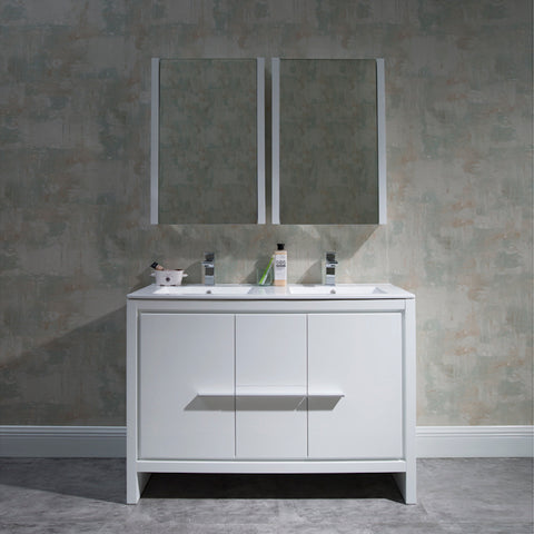 Milan 48" Vanity - Glossy White