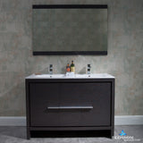 Milan 48" Double Vanity Set with Mirror