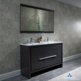 Milan 48" Double Vanity Set with Mirror