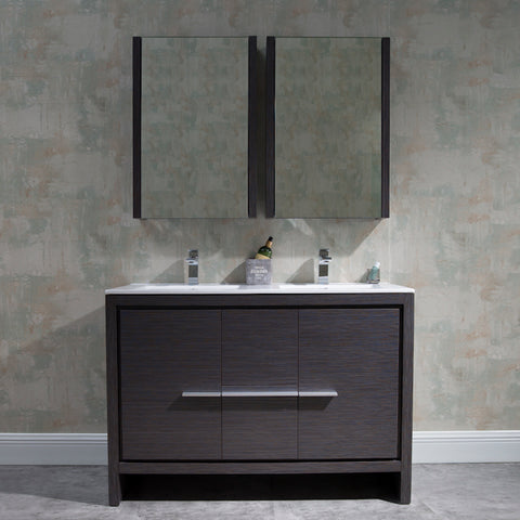 Milan 48" Vanity - Silver Grey