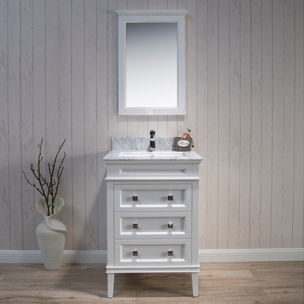 Bordeaux 24" Vanity - Matte White