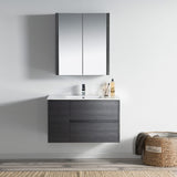 Valencia 36" Vanity - Silver Grey