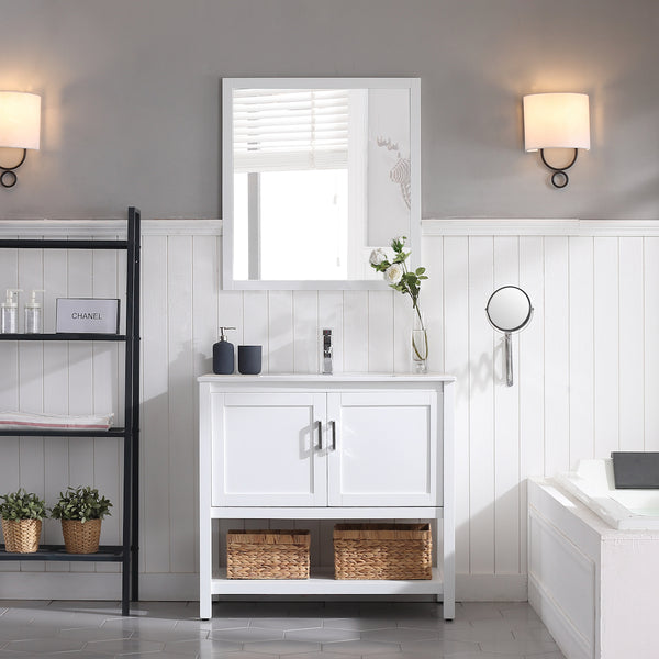 Lucca 36" Vanity - Matte White