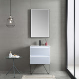 Jena 24" Vanity - Glass - Light Grey