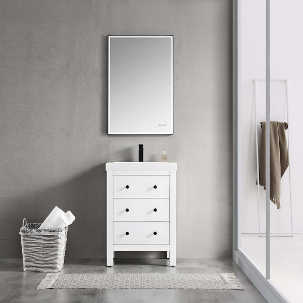 York - 24" Vanity - Matte White