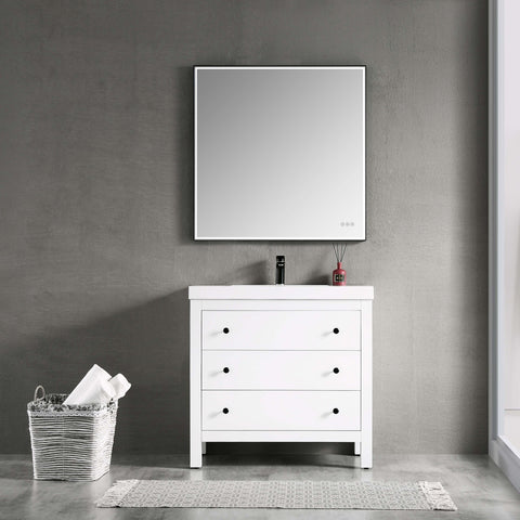 York - 36" Vanity - Matte White