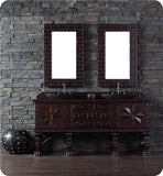 Balmoral 72" Double Vanity Cabinet, Antique Walnut