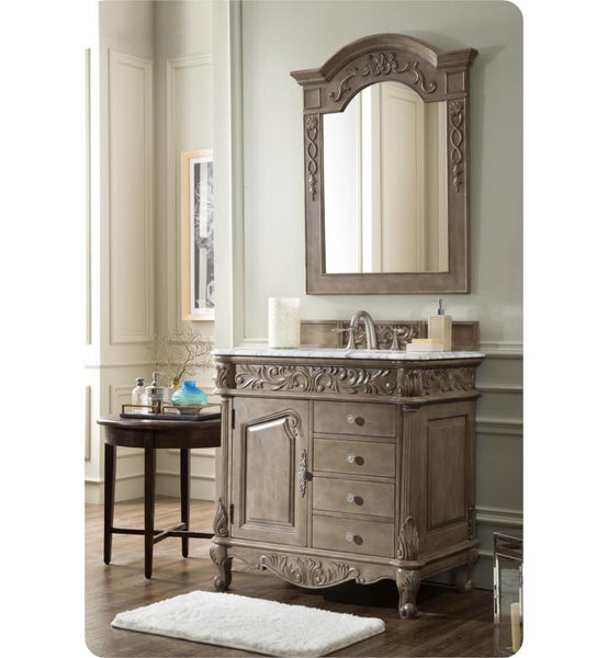 Monte Carlo 36" Single Vanity, Empire Gray