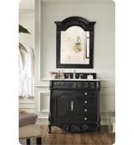 St. James 36" Single Vanity, Empire Black