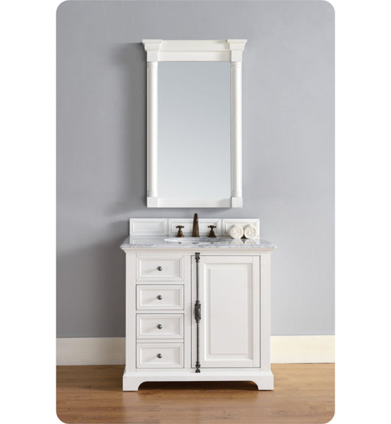 Providence 36" Single Vanity Cabinet, Cottage White