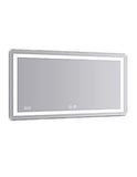 60x30 Aquadom 2018 Daytona LED mirrors are fully redesigned to make your bathroom the most exciting room in your home! New Cool and Warm Light Touch switch.Defogger Dimmer and Clock