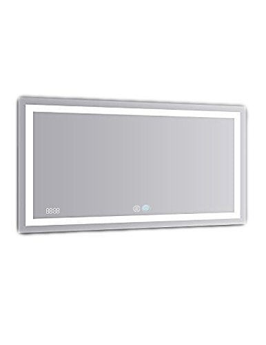 60x30 Aquadom 2018 Daytona LED mirrors are fully redesigned to make your bathroom the most exciting room in your home! New Cool and Warm Light Touch switch.Defogger Dimmer and Clock
