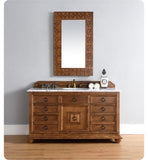 Mykonos 60" Single Vanity Cabinet w/ Drawers, Cinnamon