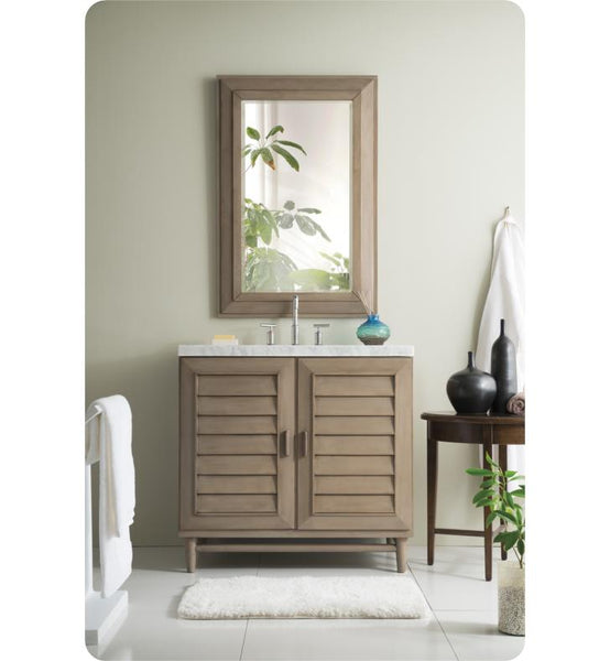 Portland 36" Single Vanity, Burnished Mahogany