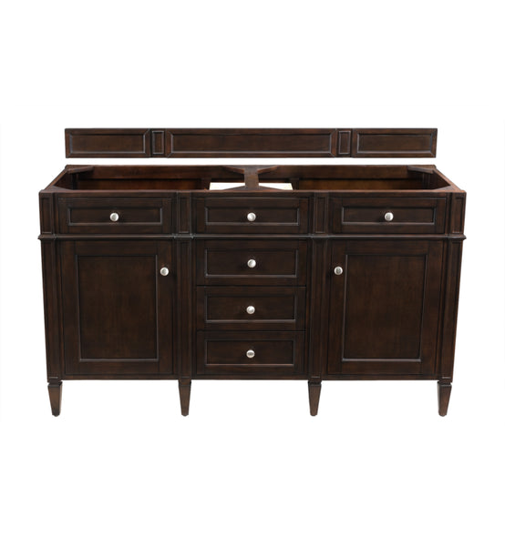 Brittany 60" Double Cabinet, Burnished Mahogany
