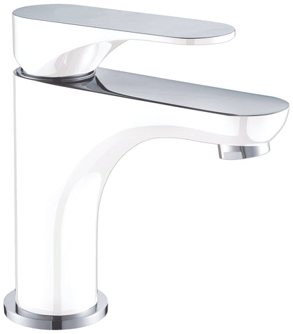 Dawn? Single-lever lavatory faucet, Chrome & White (Standard pull-up drain with lift rod D90 0010C included) 