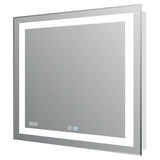 30x30 Aquadom 2018 Daytona LED mirrors are fully redesigned to make your bathroom the most exciting room in your home! New Cool and Warm Light Touch switch.Defogger Dimmer and Clock