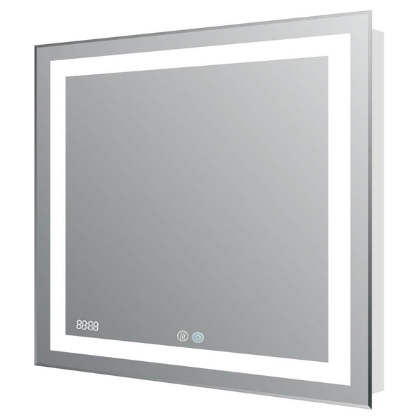 30x30 Aquadom 2018 Daytona LED mirrors are fully redesigned to make your bathroom the most exciting room in your home! New Cool and Warm Light Touch switch.Defogger Dimmer and Clock