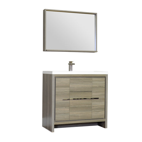 Ripley 36" Single Modern Bathroom Vanity Gray without Mirror
