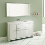Ripley 48" Single Modern Bathroom Vanity in White without Mirror