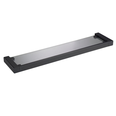 Glass Shelf - Matte Black