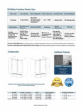 BH Sliding Frameless Shower Door