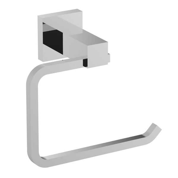 Eviva Square Holdy Toilet Paper Or Towel Holder (Chrome) Bathroom Accessories